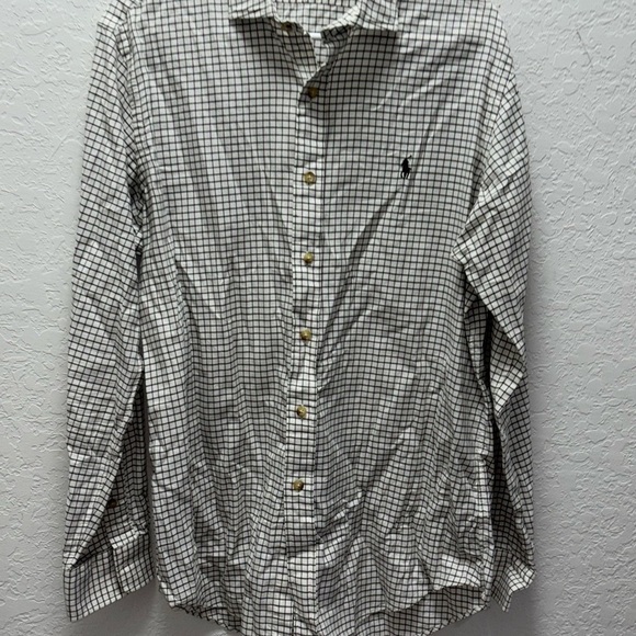 Men's cream Checkered Shirt - Picture 5 of 7